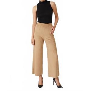 NEW LEVEL99 fiona faux suede pants in golden